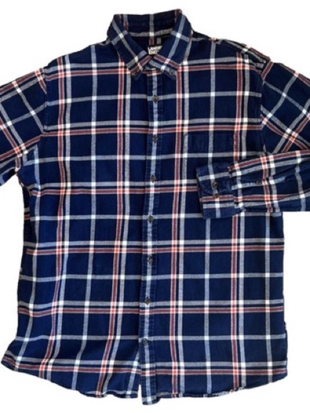 LANDS END Flagship Flannel Shirt